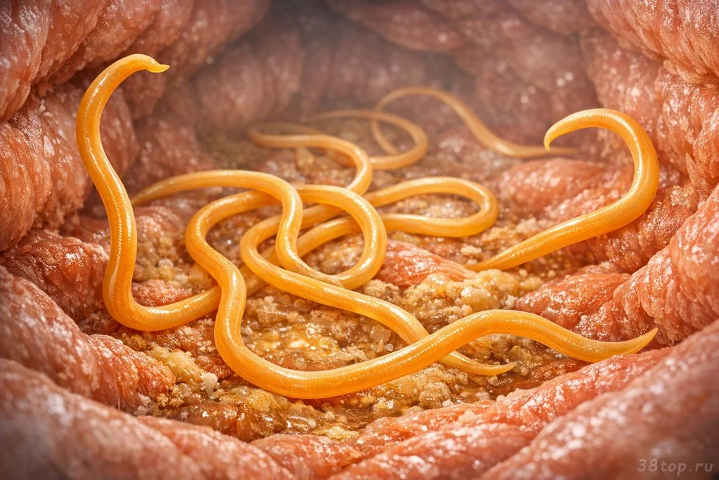 Гельминты в кишечнике человека